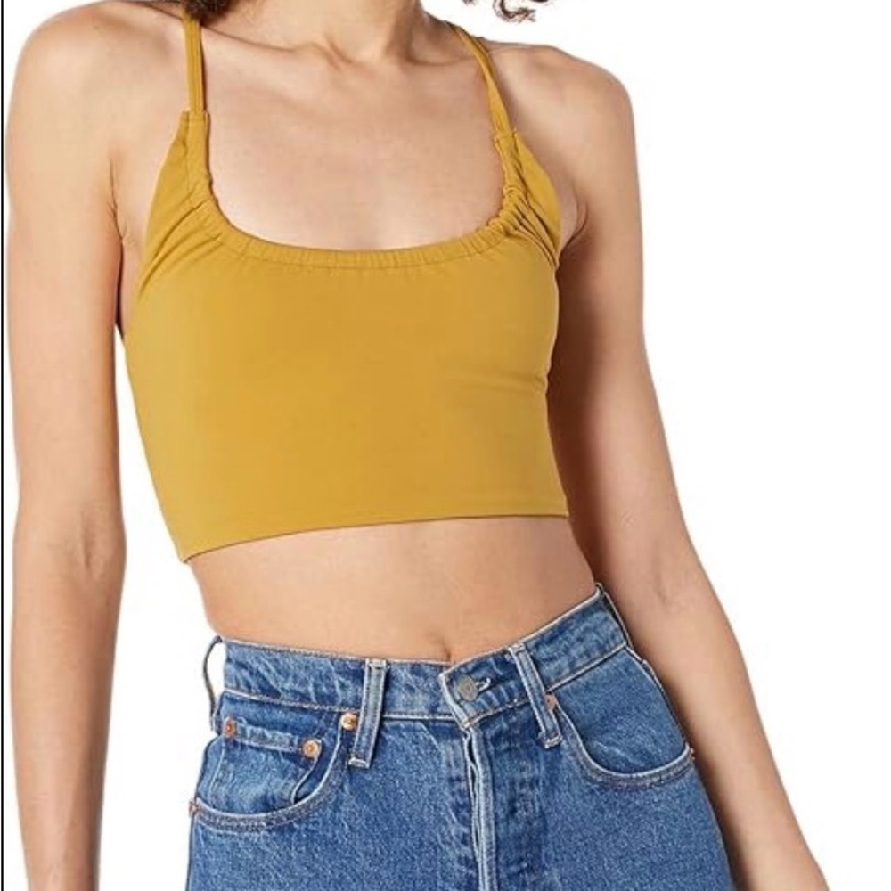 FP Movement by Free People Mustard Can’t Get Enough Cami Crop Top